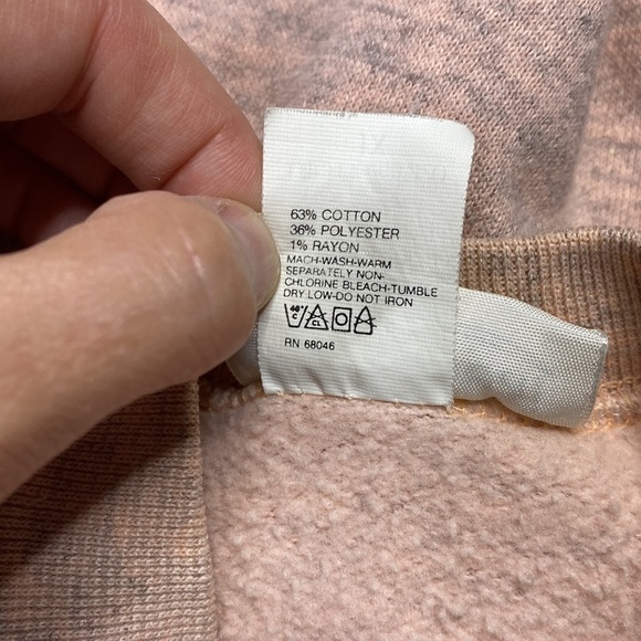 Vintage Size Appeal One More Gray Hare Bunny Pink Raglan Sweatshirt 1X - Picture 5 of 7